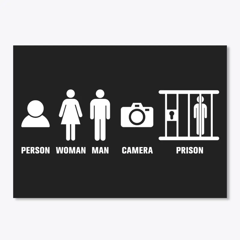 Person, Woman, Man, Camera, Prison!